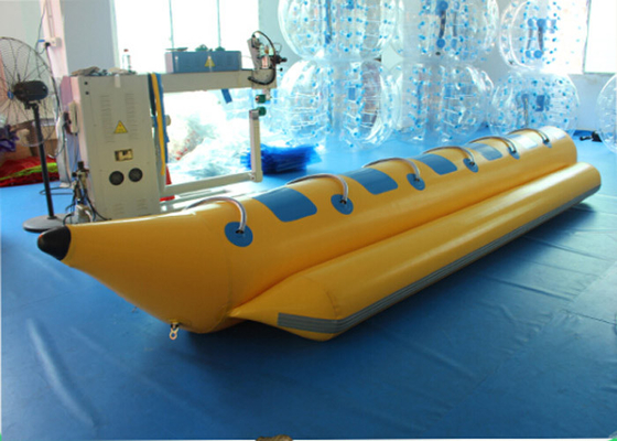 Κίνα Διογκώσιμη βάρκα μπανανών εμπορικού βαθμού, διογκώσιμα παιχνίδια λιμνών για τον αθλητισμό προμηθευτής