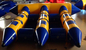 Customed 6 διογκώσιμα ψάρια μυγών βαρκών μπανανών Seaters για το χτύπημα - επάνω συγκεντρώστε τα παιχνίδια προμηθευτής