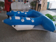 Πράσινο μπλε 0.9mm βάρκα 4m * 3m/3m*2.3 Μ αθλητικών μπανανών νερού PVC προμηθευτής